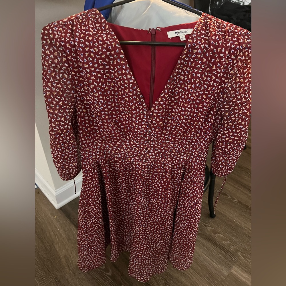 Madewell Starviolet Ditsy Mini Dress